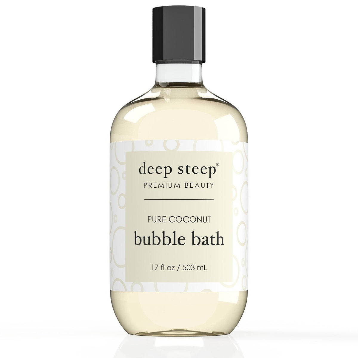 Deep Steep Bubble Bath Pure Coconut 17 oz Liquid