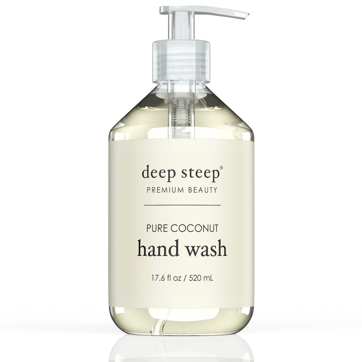 Deep Steep Hand Wash Pure Coconut 17.6 oz Liquid