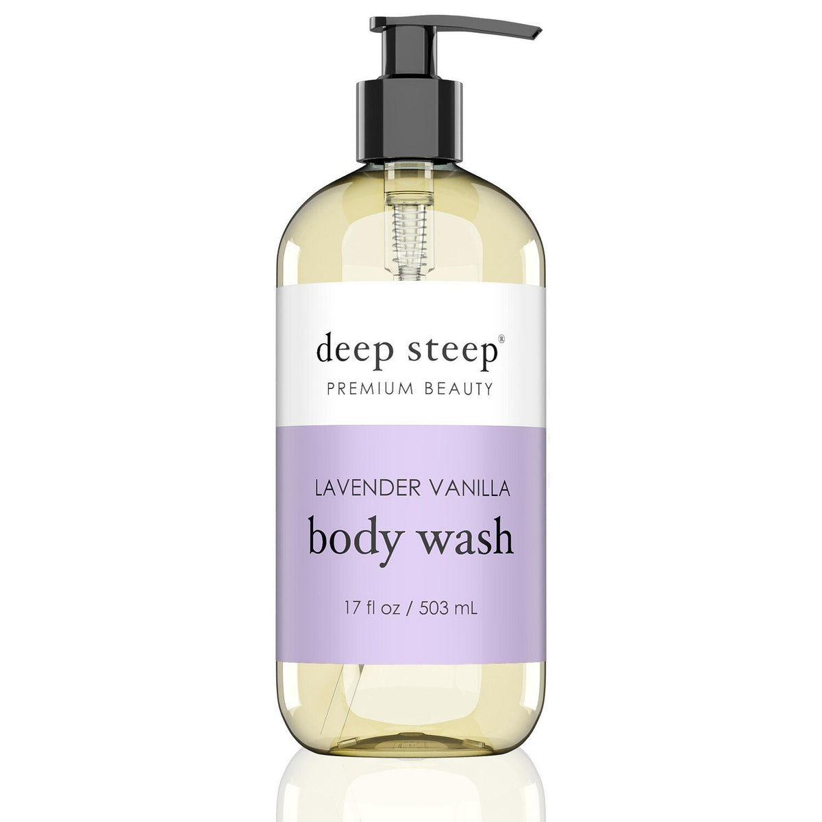 Deep Steep Body Wash Lavender Vanilla 17 oz Liquid