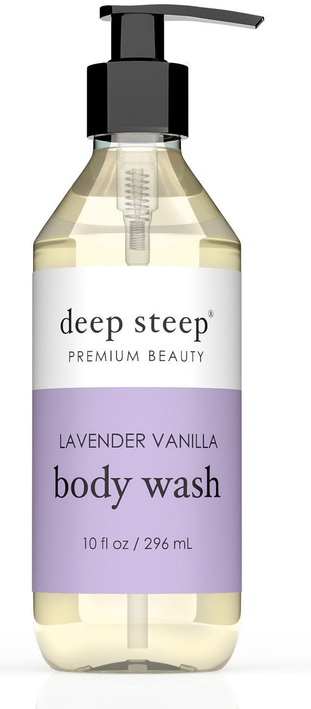 Deep Steep Body Wash Lavender Vanilla 10 oz Liquid