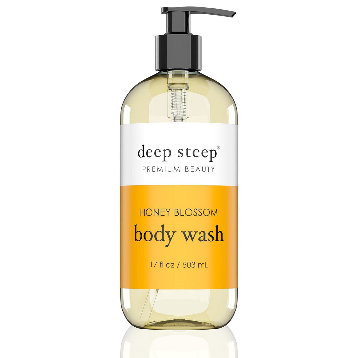 Deep Steep Body Wash Honey Blossom 17 oz Liquid