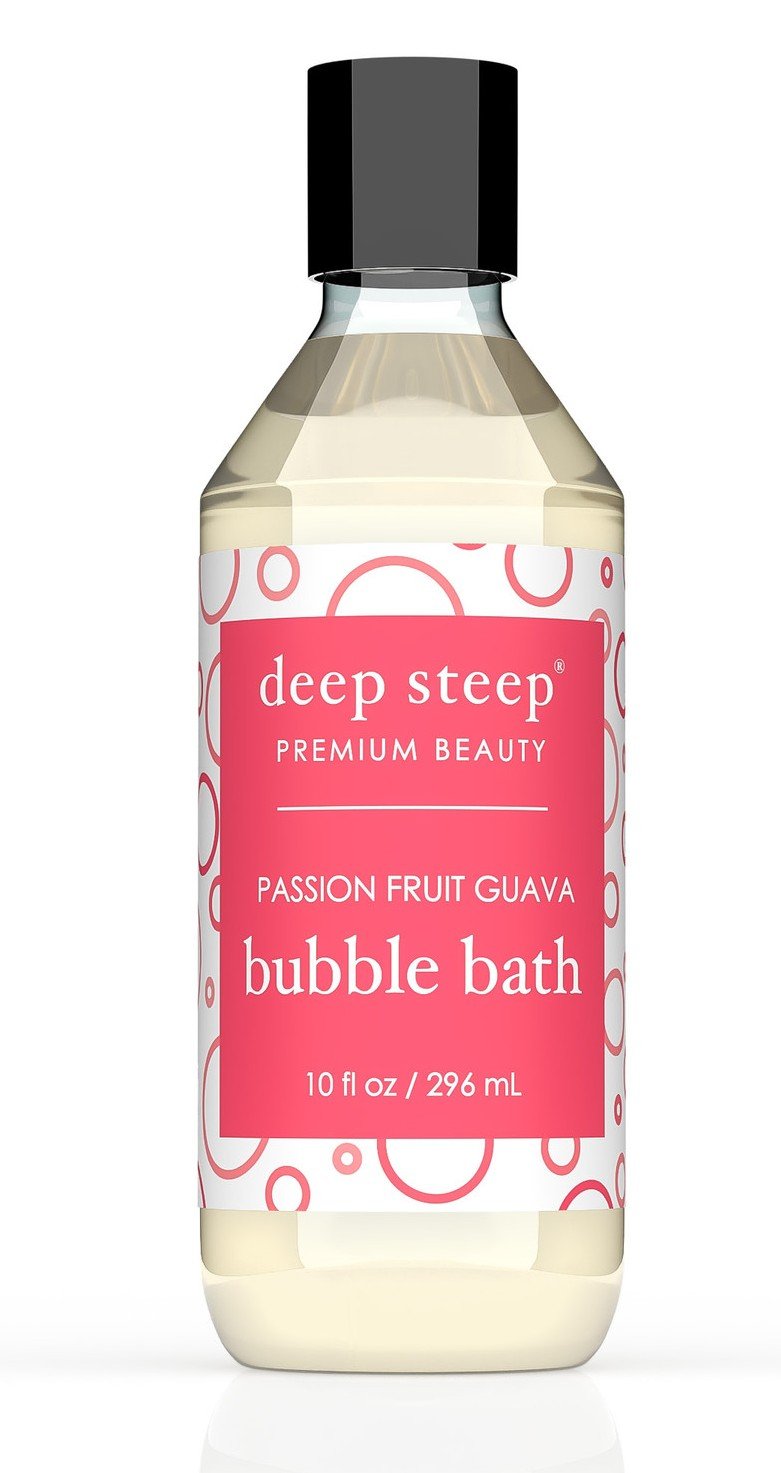 Deep Steep Bubbly Bath Passion Fruit Guava 10 oz Liquid