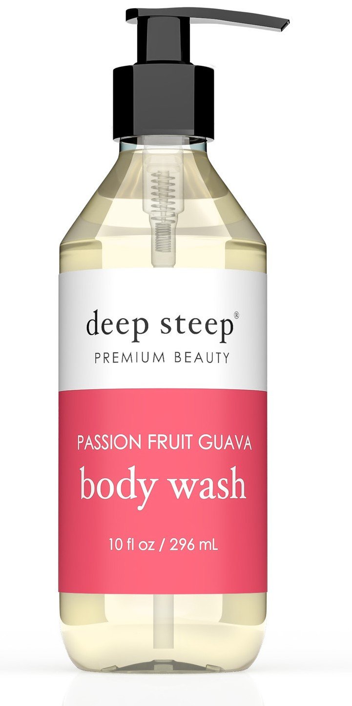 Deep Steep Body Wash Passion Fruit Guava 10 oz Liquid