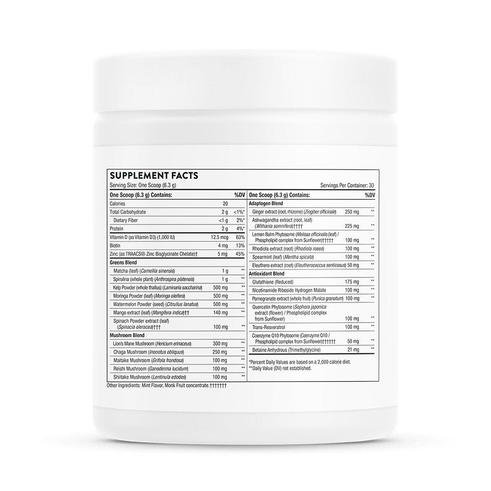 Thorne Daily Greens Plus 189 g Powder