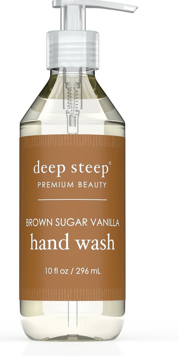 Deep Steep Liquid Hand Wash Brown Sugar Vanilla Argan Oil 10 oz Liquid