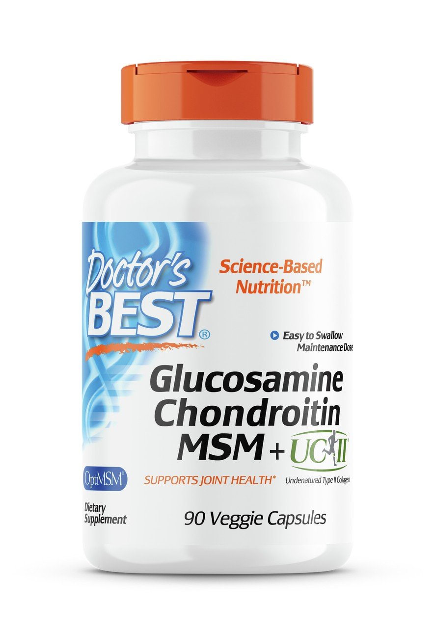 Doctors Best Glucosamine Chondroitin MSM + UCII 90 VegCap