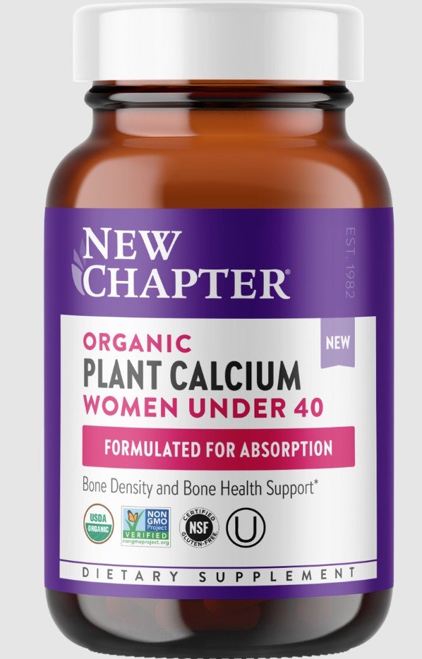 New Chapter Organic Plant Calcium Women Under 40 60 Tablet