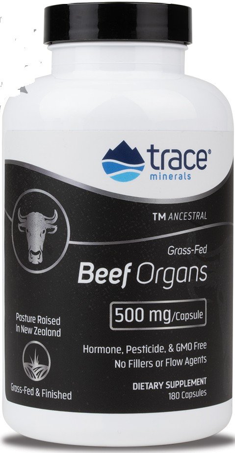 Trace Minerals Beef Organ 500 mg 180 Capsule