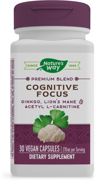 Nature&#39;s Way Cognitive Focus Premium Blend 30 VegCap