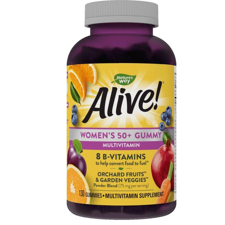 Nature&#39;s Way Alive! Womens 50+ Gummy Vitamins 130 Gummy