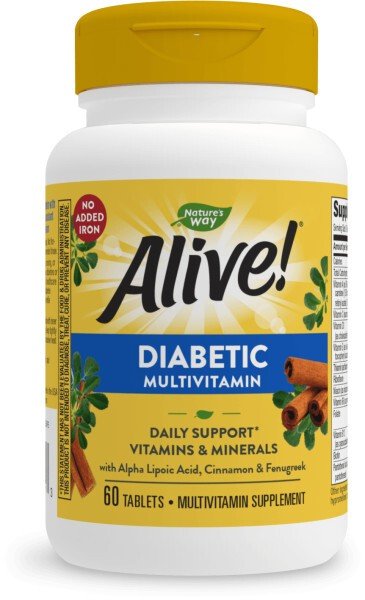 Nature&#39;s Way Alive! Diabetic Multivitamin 60 Tablet