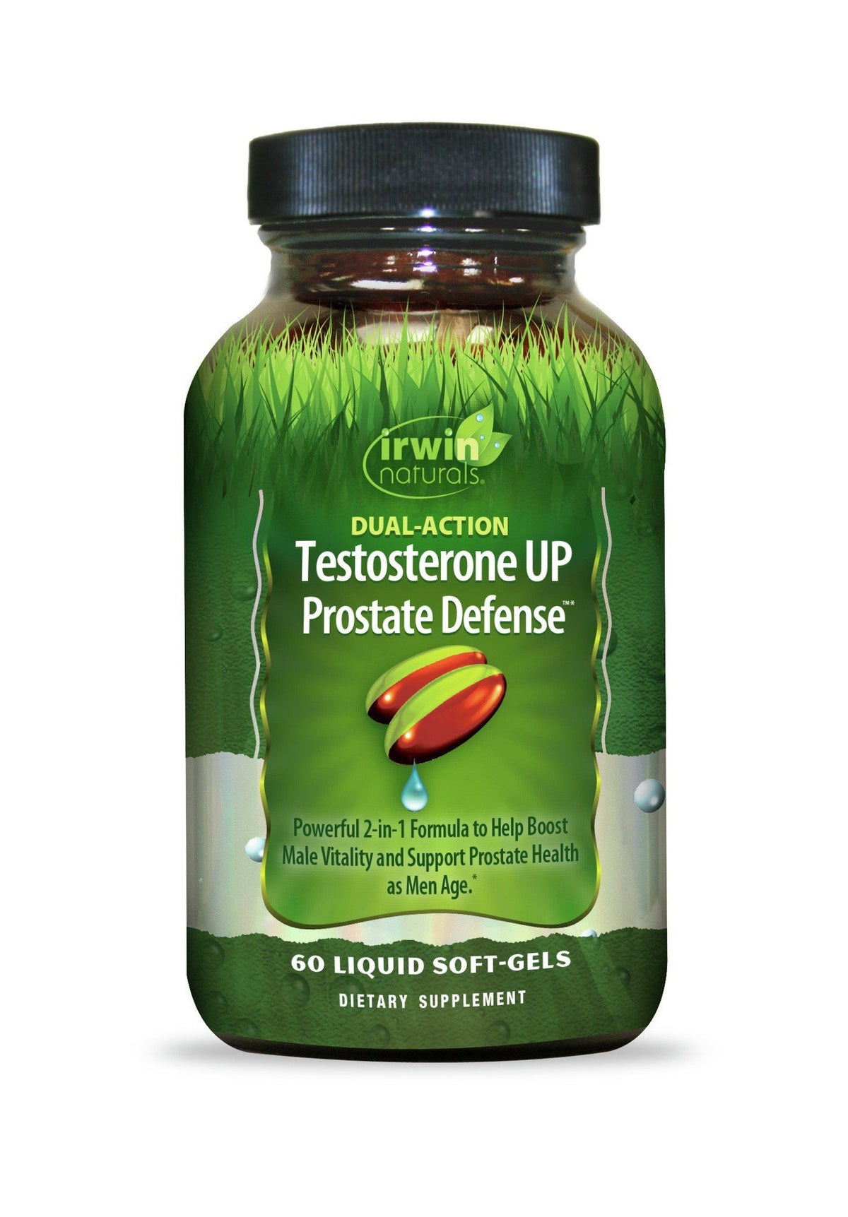 Irwin Naturals Testosterone UP Prostate Defense 60 Liquid Softgel
