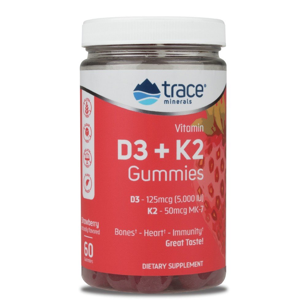 Trace Minerals Vitamin D3 + K2 Gummies 60 Gummy