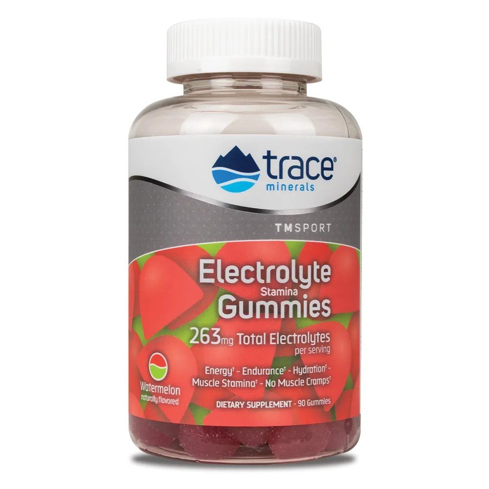 Trace Minerals Electrolyte Stamina Gummies Watermelon 90 Gummy ...