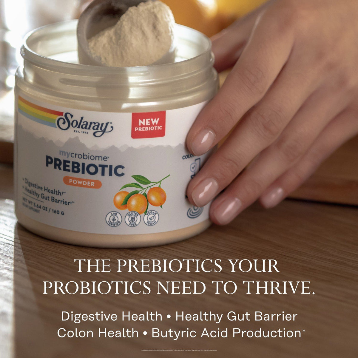Solaray Citrus Prebiotic Fiber 5.64 oz Powder