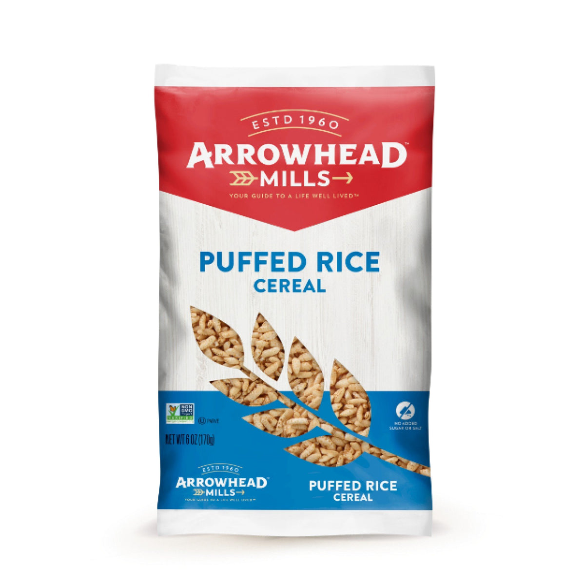 Arrowhead Mills Natural Puffed Rice Cereal 6 oz Bag