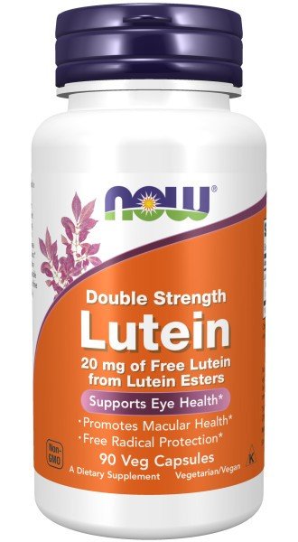 Lutein | Now Foods | Free Lutein from Lutein Esters | Eye Health | Macular Health | Free Radical Protection | Non GMO | Vegan | Dietary Supplement | 90 VegCaps | Capsules | VitaminLife