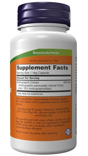 Now Foods Andrographis Extract 400mg 90 VegCap