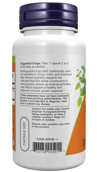 Now Foods Andrographis Extract 400mg 90 VegCap