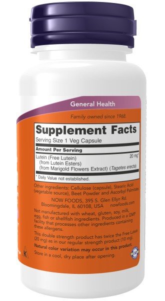 Now Foods Lutein 20 mg 90 VegCap