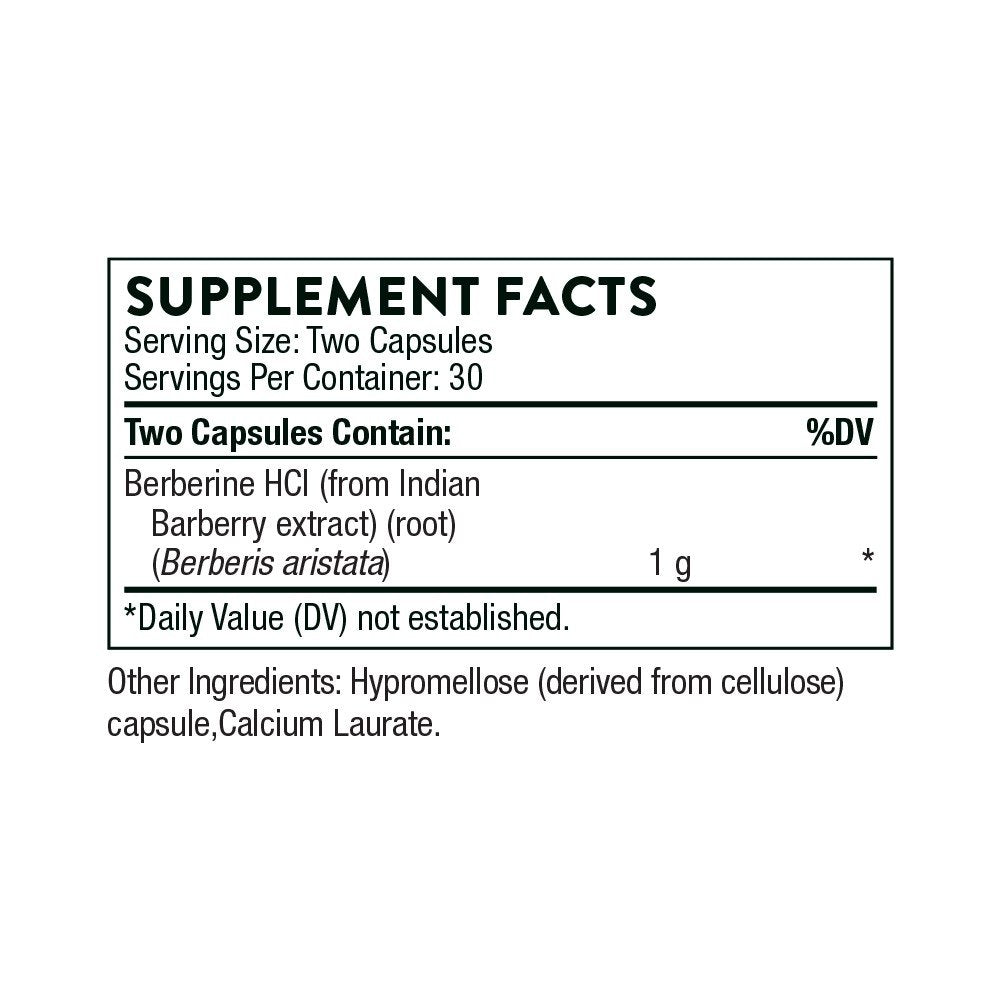 Thorne Berberine-1000mg 60 VepCap